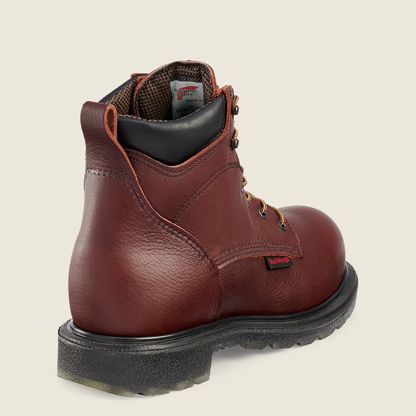 Red Wing Safety Bot Erkek - Supersole® 2.0 - 6-Inch Waterproof Csa Toe - Bordo - 78LRGTIPD